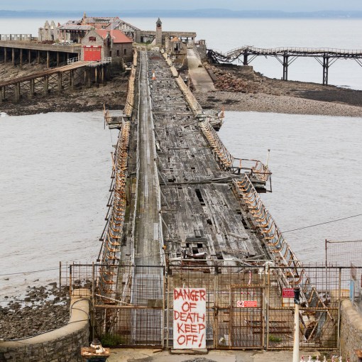 Danger of Death, Birnbeck Pier, Weston-super-Mare, Avon.