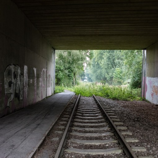 Disused railway under the M5, Avon.