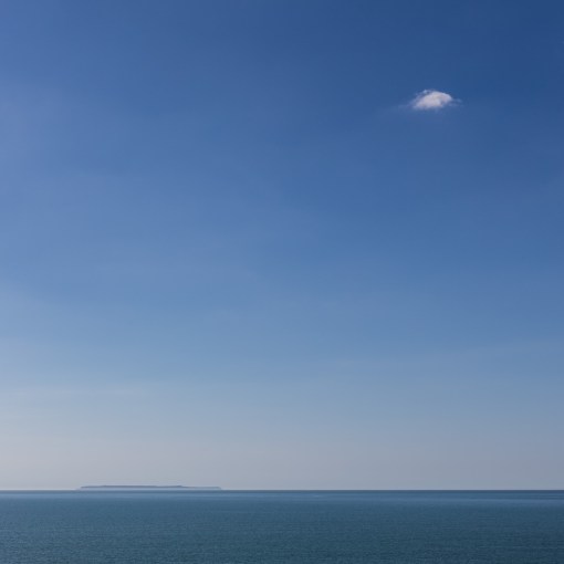 Lundy island and cloud, Devon.