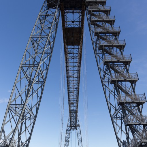 Newport Transporter Bridge, designed by engineer Ferdinand Arnodin built in 1906, Gwent.