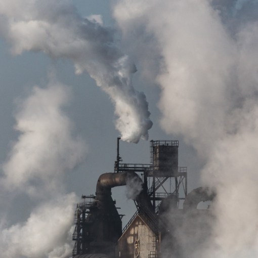 No.5 Blast furnace, Tata Steelworks, Port Talbot, Glamorgan.