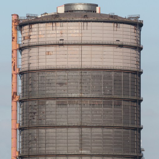 Silo, Tata Steelworks, Port Talbot, Glamorgan.