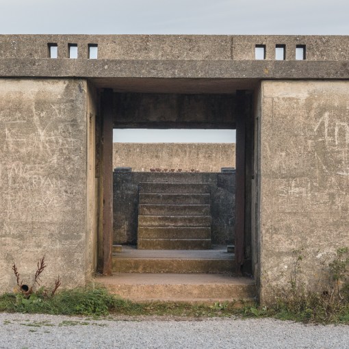 WW2 six inch ex-naval gun emplacement, Brean Down Fort, Somerset.
