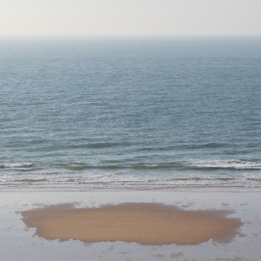 Drying sand, Langland Bay, Gower, Glamorgan.