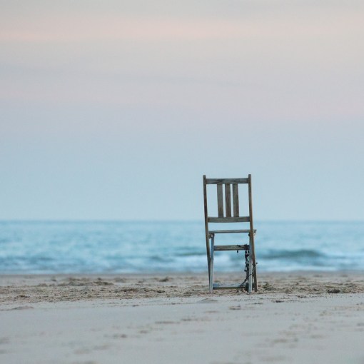 Abandoned chair, Oxwich Bay, Gower, Glamorgan.