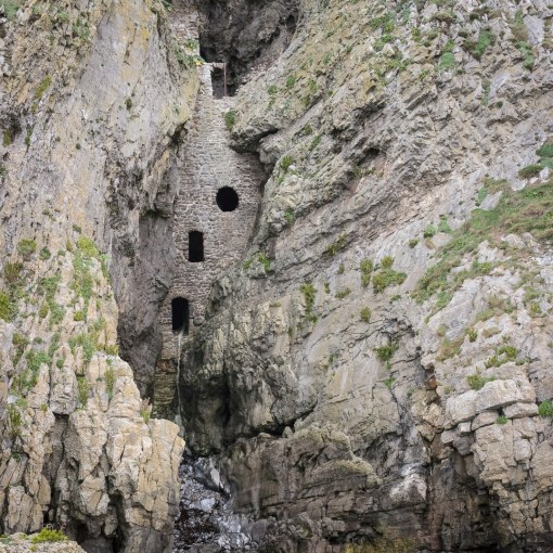 Culver Hole, a dovecote dating from the middle ages. The word "culver" derives from the Old English word "culfre", meaning pigeon or dove. Gower, Glamorgan.