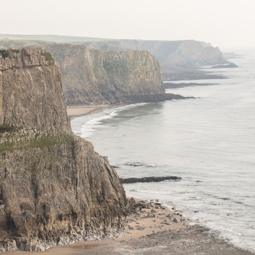 Gower Cliffs from Fall bay, Glamorgan.