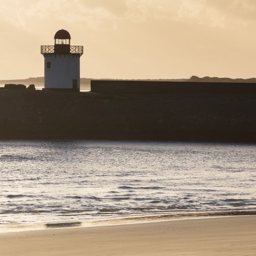 Burry Port Lighthouse, Burry Port was once the main coal exporting port for the nearby valleys, Dyfed.