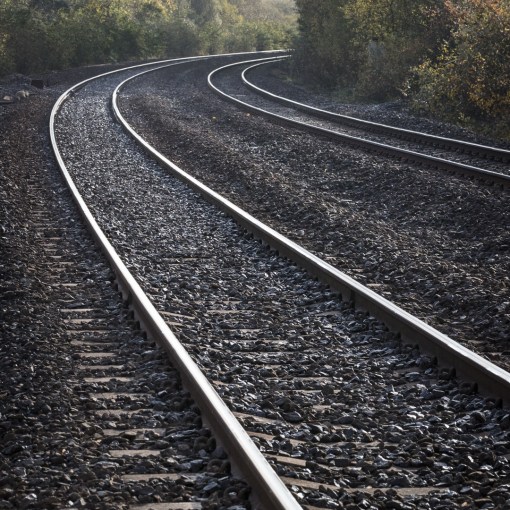 Rail lines, Kidwelly Dyfed.