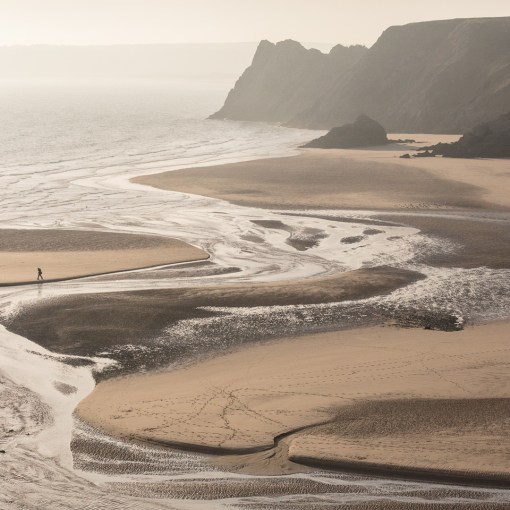 Threecliff Bay, Gower, Glamorgan.