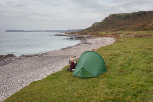 Camp, Oxwich Point, Gower, Glamorgan.