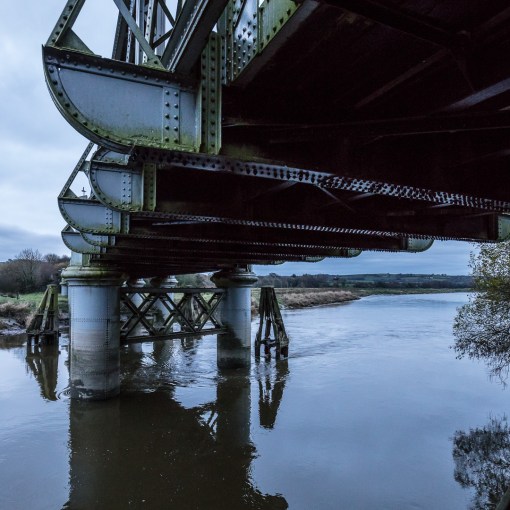 Bascule bridge over the River Towy, Carmarthen, Gwent.