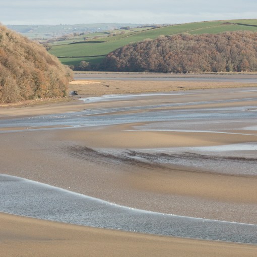 Mouth of the River Taf, Laugharne, Dyfed.