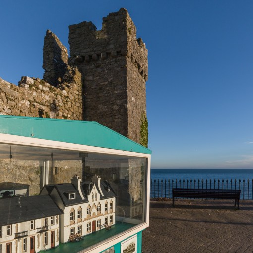 Southerndown Home for Blind Babies charity collection box by the medieval town walls, Tenby, Dyfed.