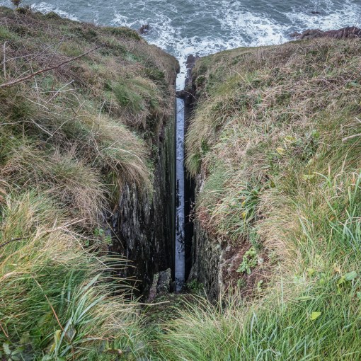 Fissure, Priest`s Nose, Manorbier, Dyfed.