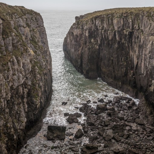 Cliffs at Newton Down, Dyfed.