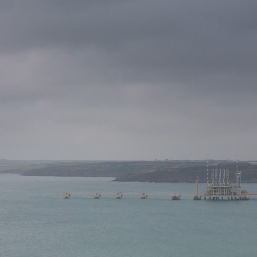 Milford Haven Jetty for delivery of Liquefied Natural Gas, South Hook Terminal, Dyfed.