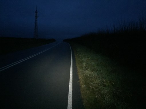 Night hiking to Pembroke, Dyfed.