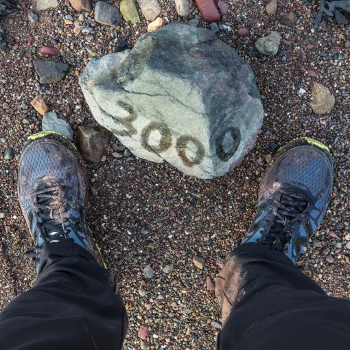 3,000km walked since St Paul’s, London, Gann Beach, Pembrokeshire.